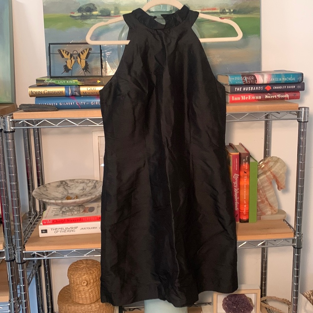 Vintage Althuser black silk mini dress size 6